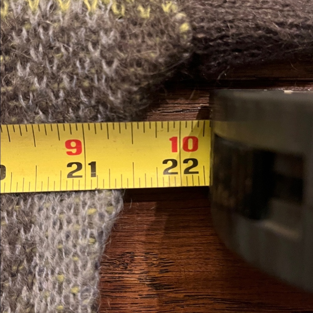 KENAR Green & Gray Plaid Mohair Blend Tunic Sweater Size M - Picture 4 of 7